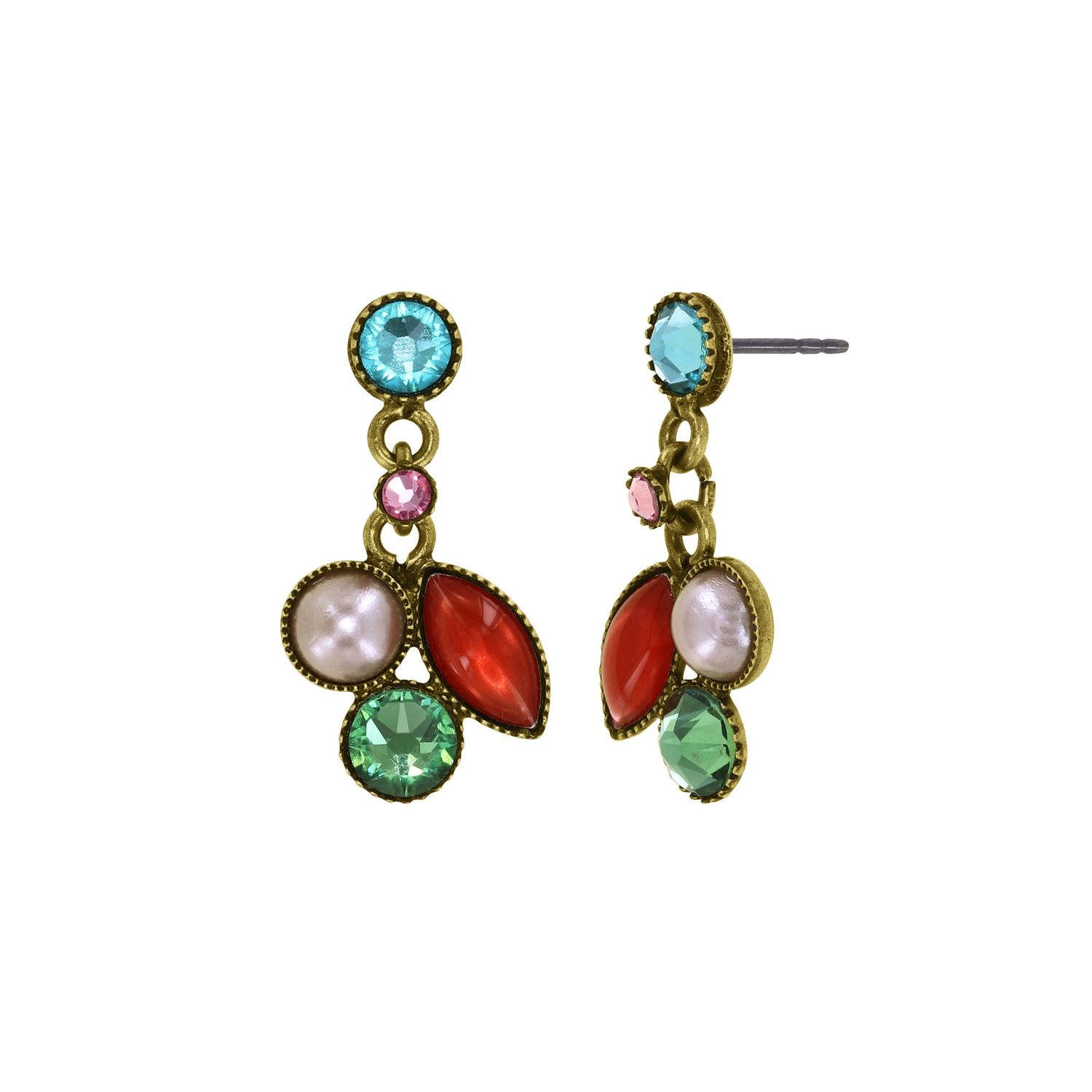 Konplott Ohrstecker baumelnd "Margarita" multi