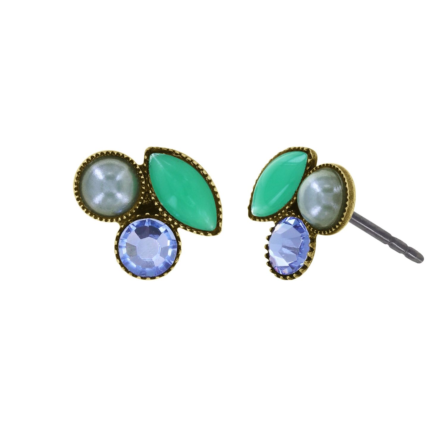 Konplott Ohrstecker "Margarita" green