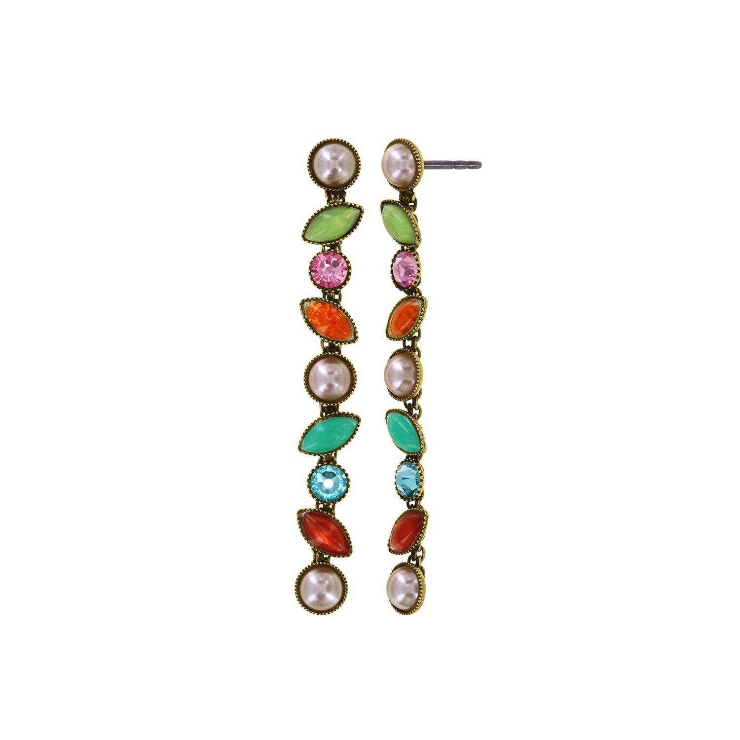 Konplott Ohrstecker baumelnd "Margarita" multi