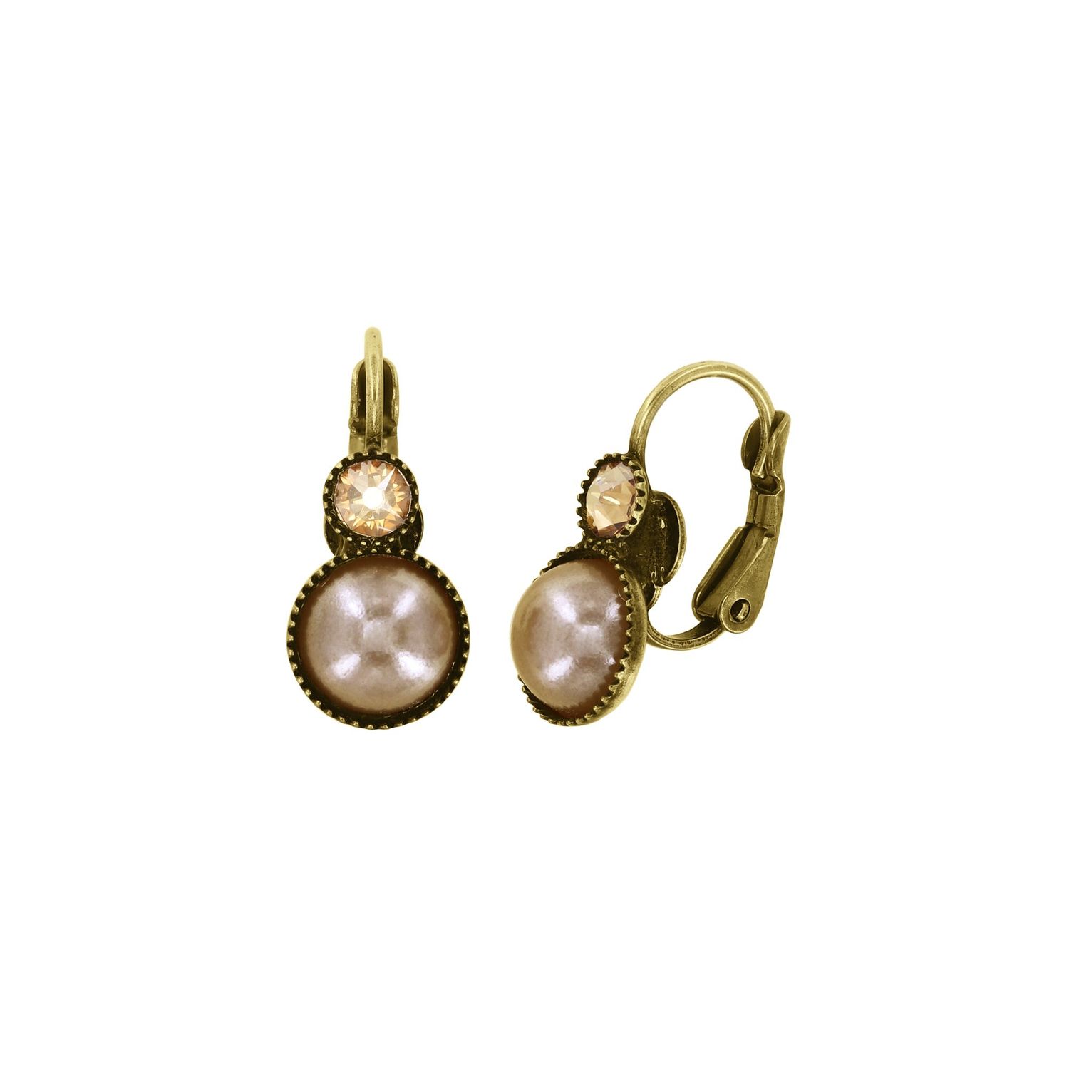 Konplott Ohrring Brisur "Margarita" beige/ pink