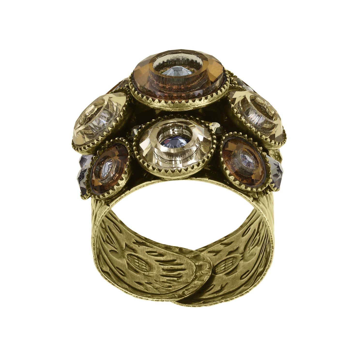 ​Konplott Ring "Donutissima" braun /  grau