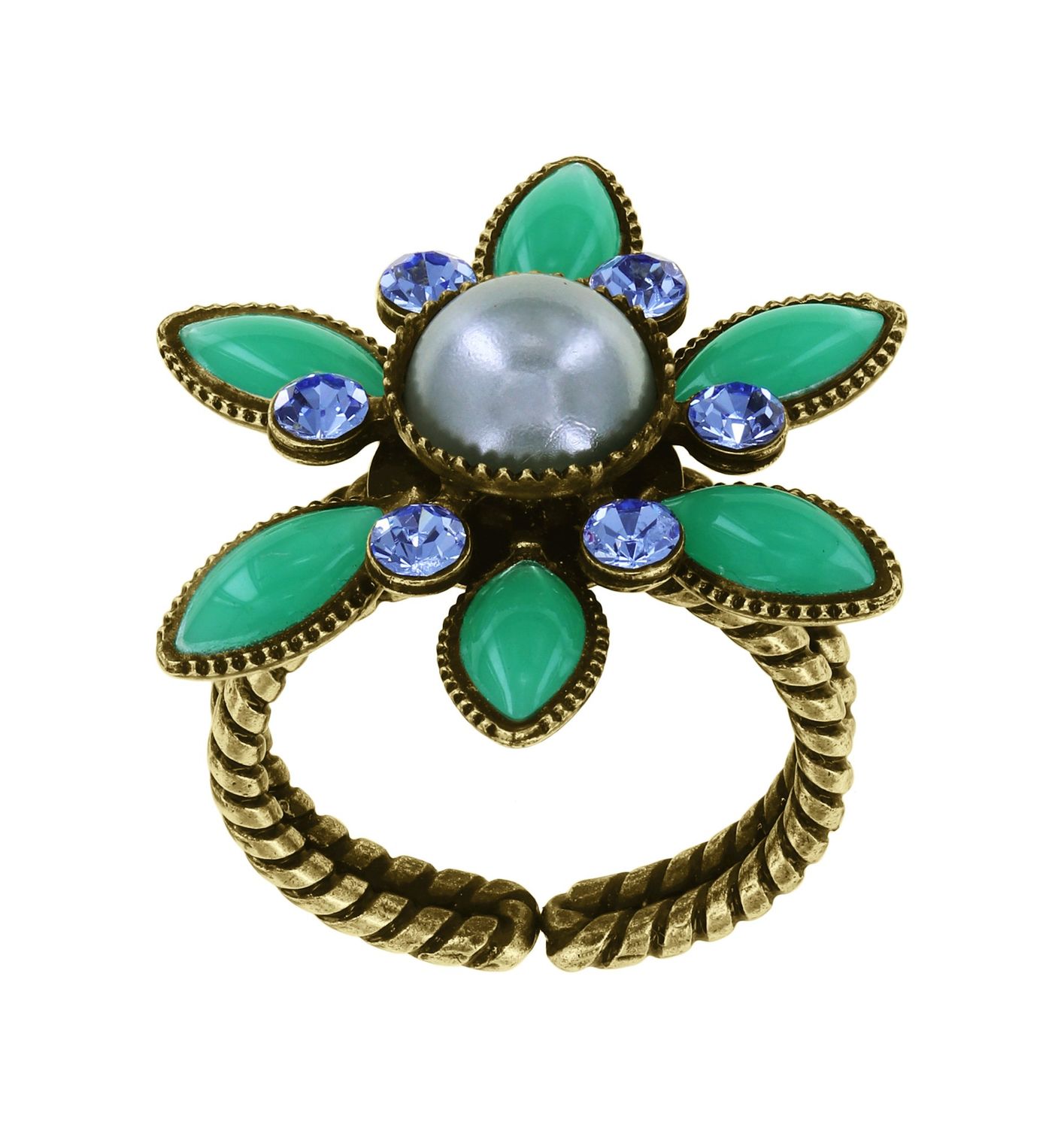 Konplott Ring "Margarita" green