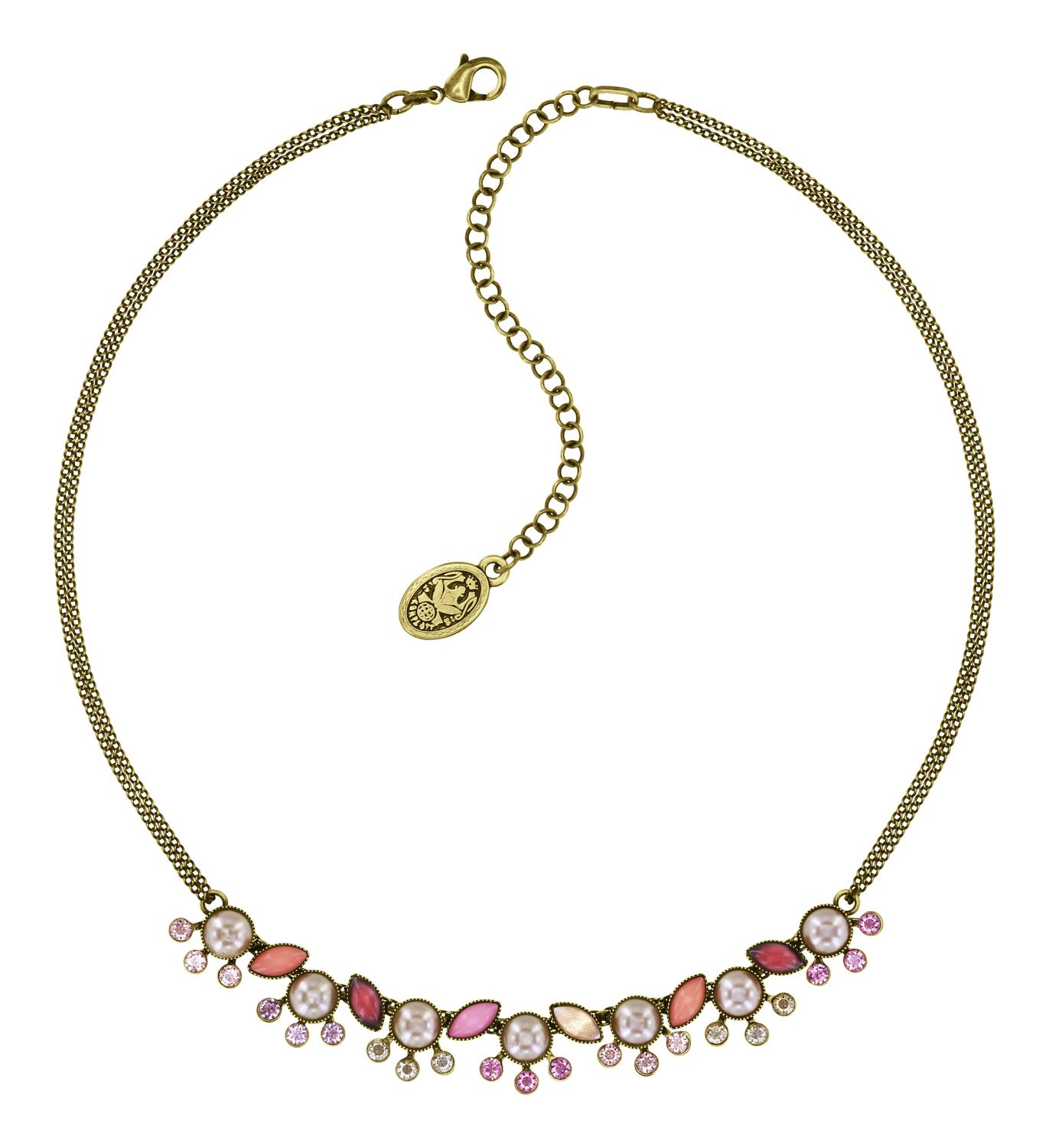 Konplott Kette "Margarita" beige/ pink