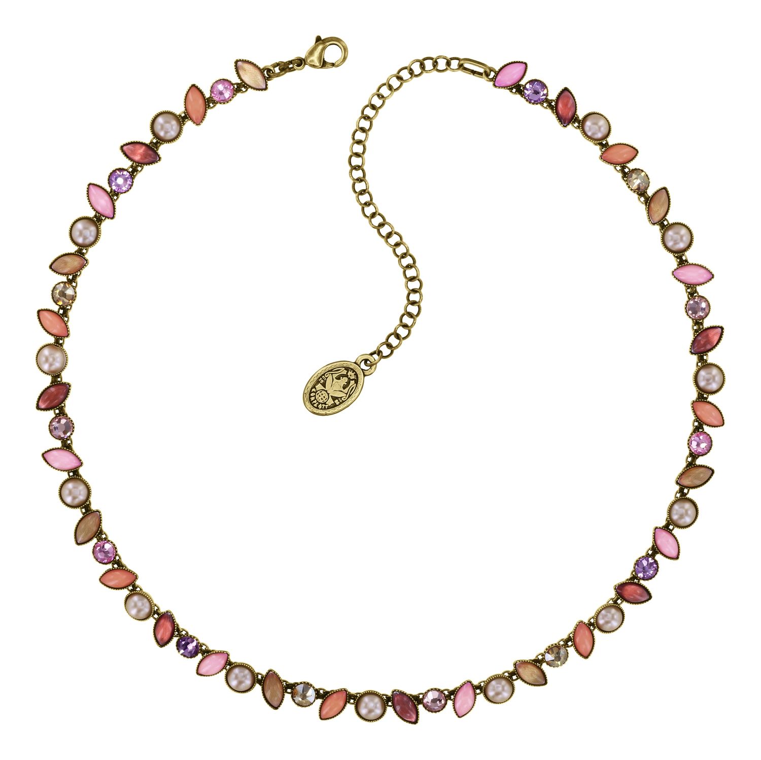 Konplott Kette "Margarita" beige/ pink