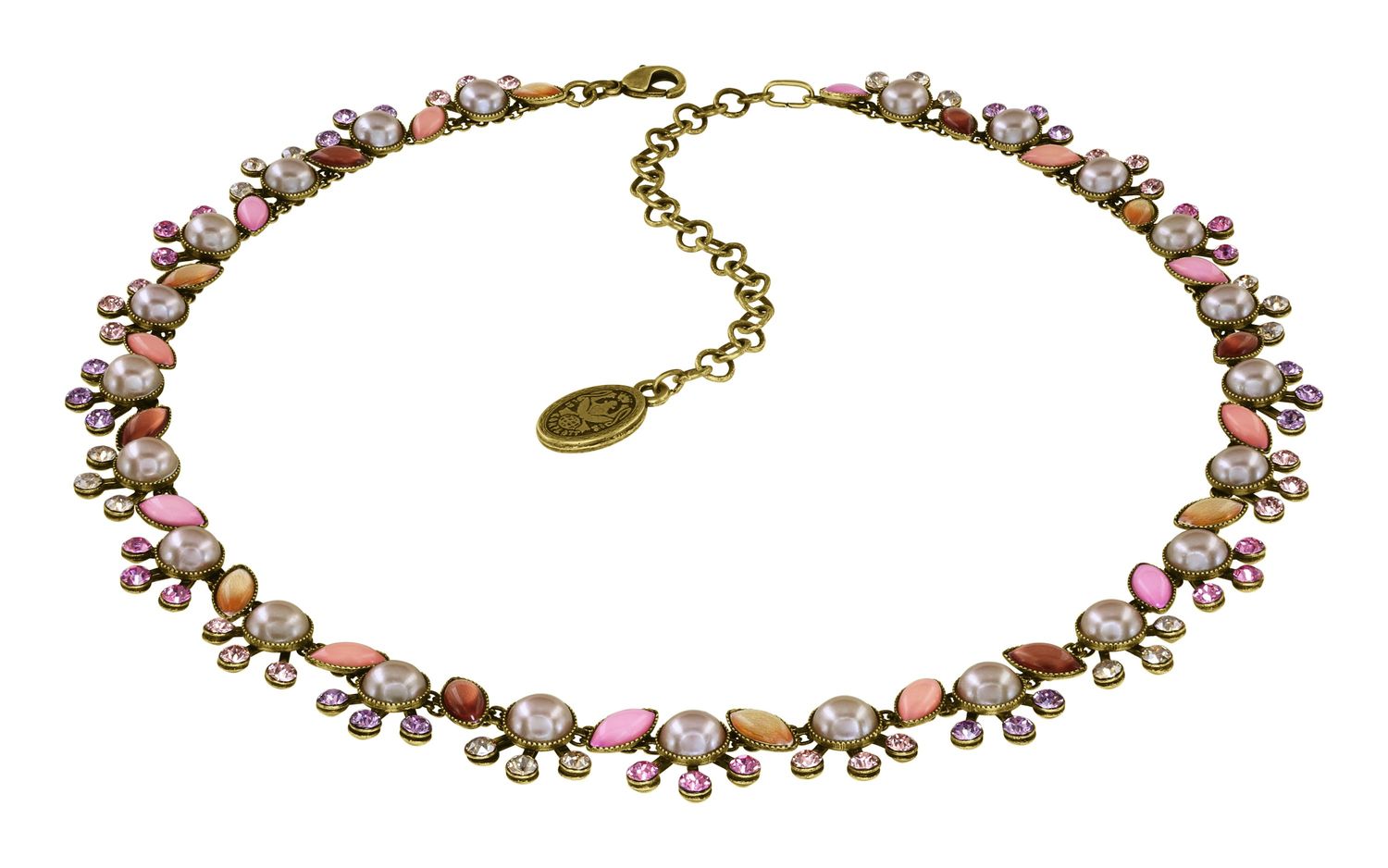Konplott Kette "Margarita" beige/ pink