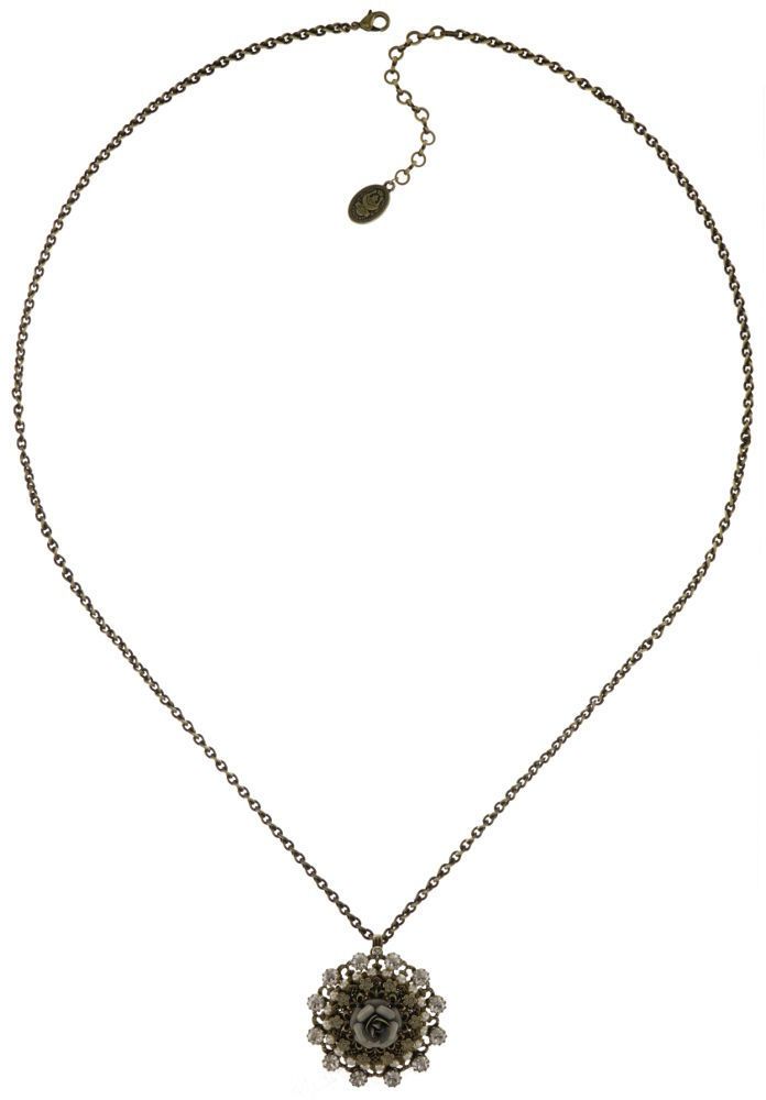Konplott Kette lang "Petit four Dentelle"  weis/creme/
