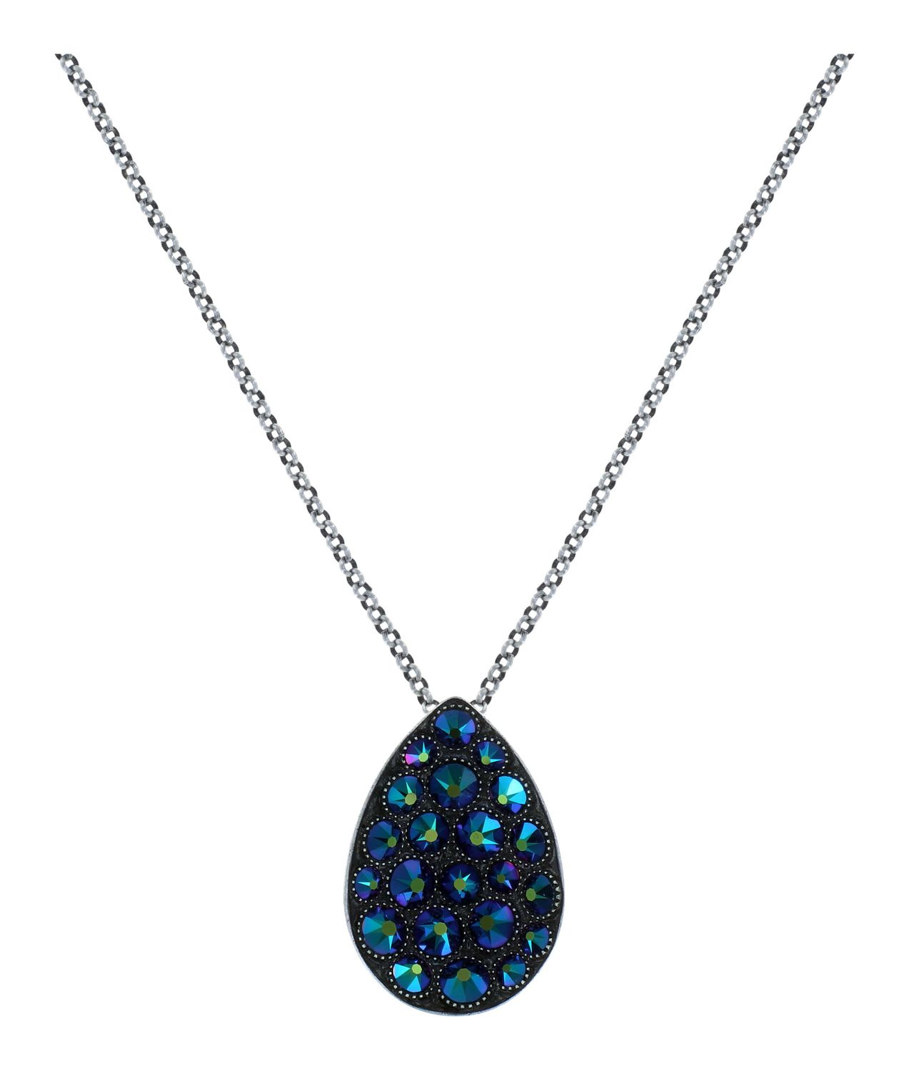 Konplott Kette lang "Tears of joy" blau vitrail