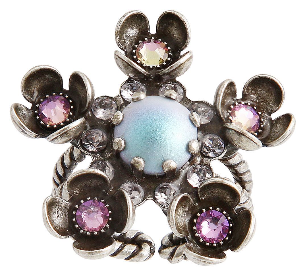 Konplott Ring "Little Frog Prince"  Silber mit multi