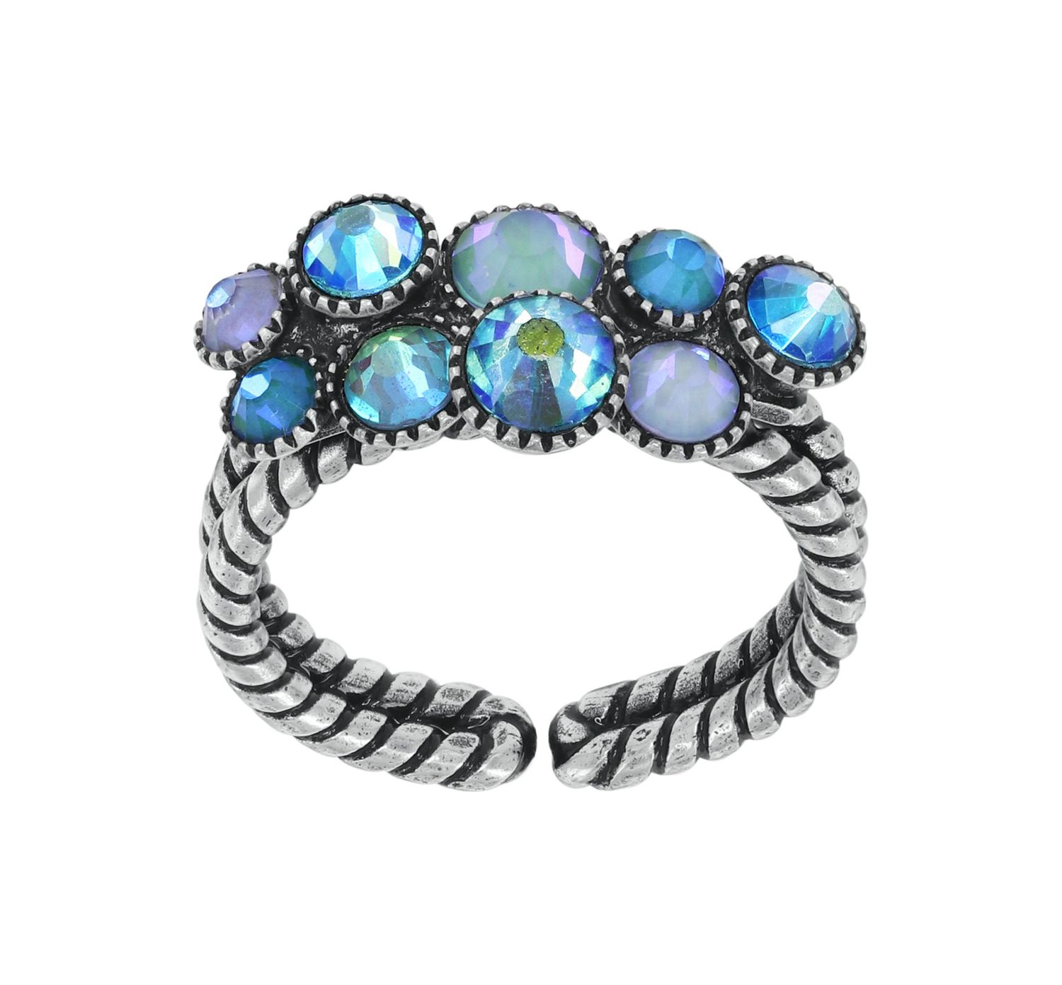 ​Konplott Ring "Water Cascade" light blue