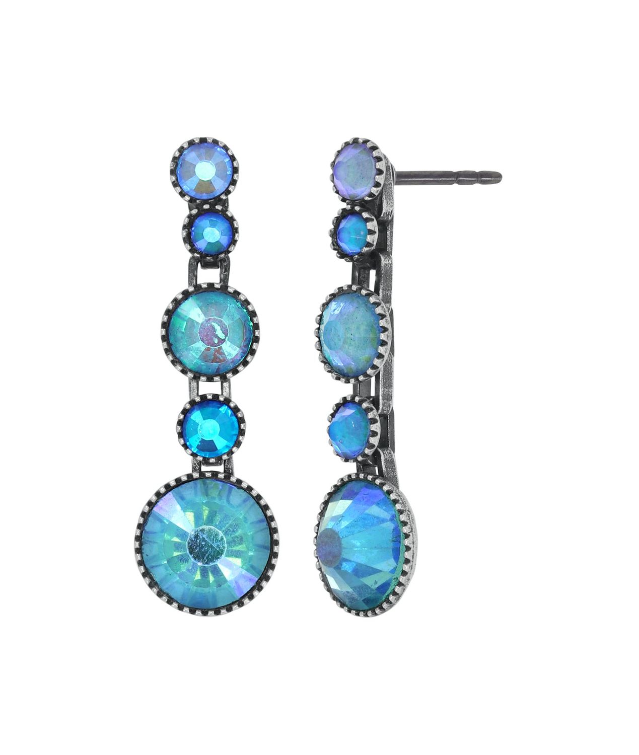 Konplott Ohrringe "Water Cascade" light blue