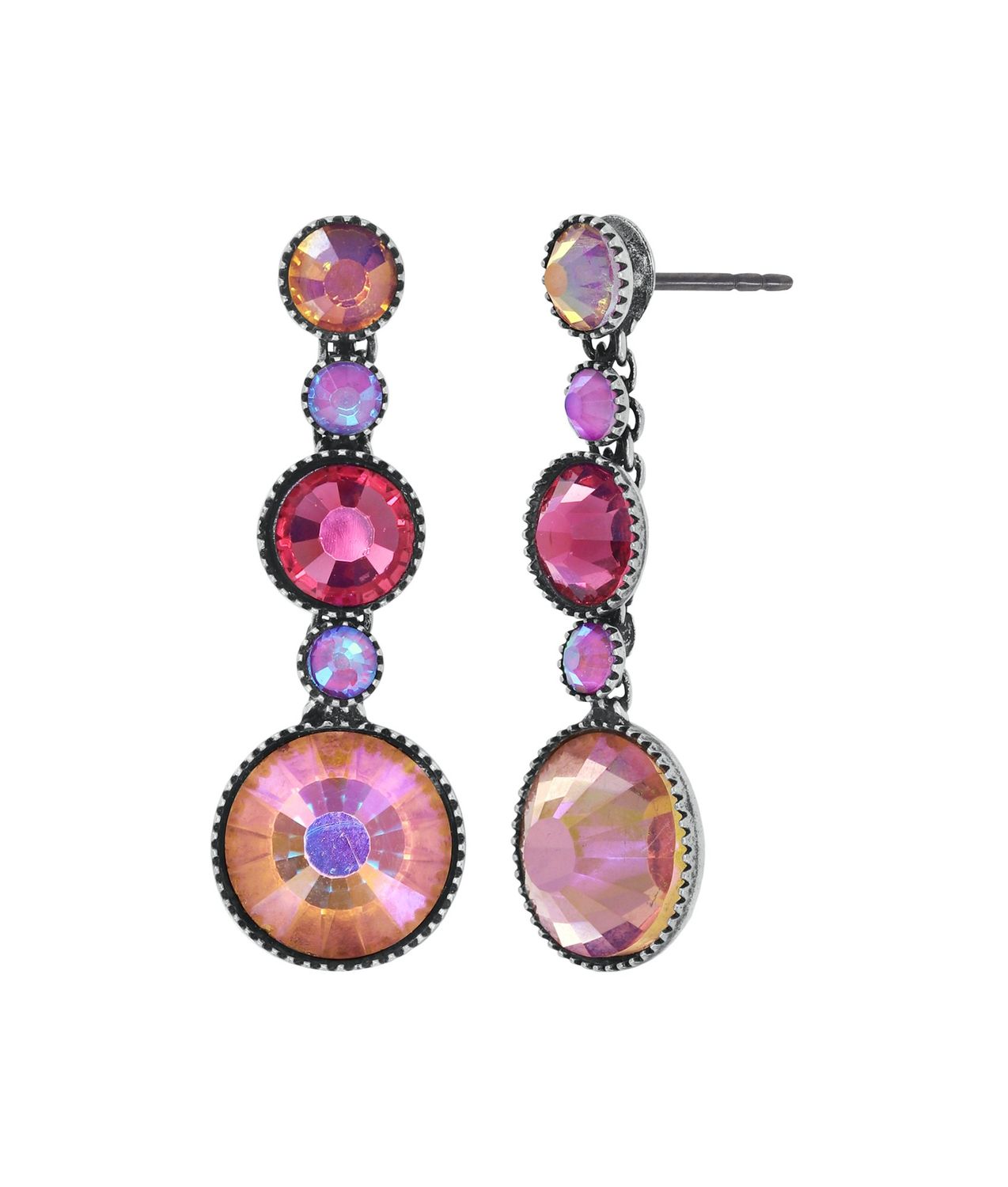 ​Konplott Ohrringe "Water Cascade Glam" Pink