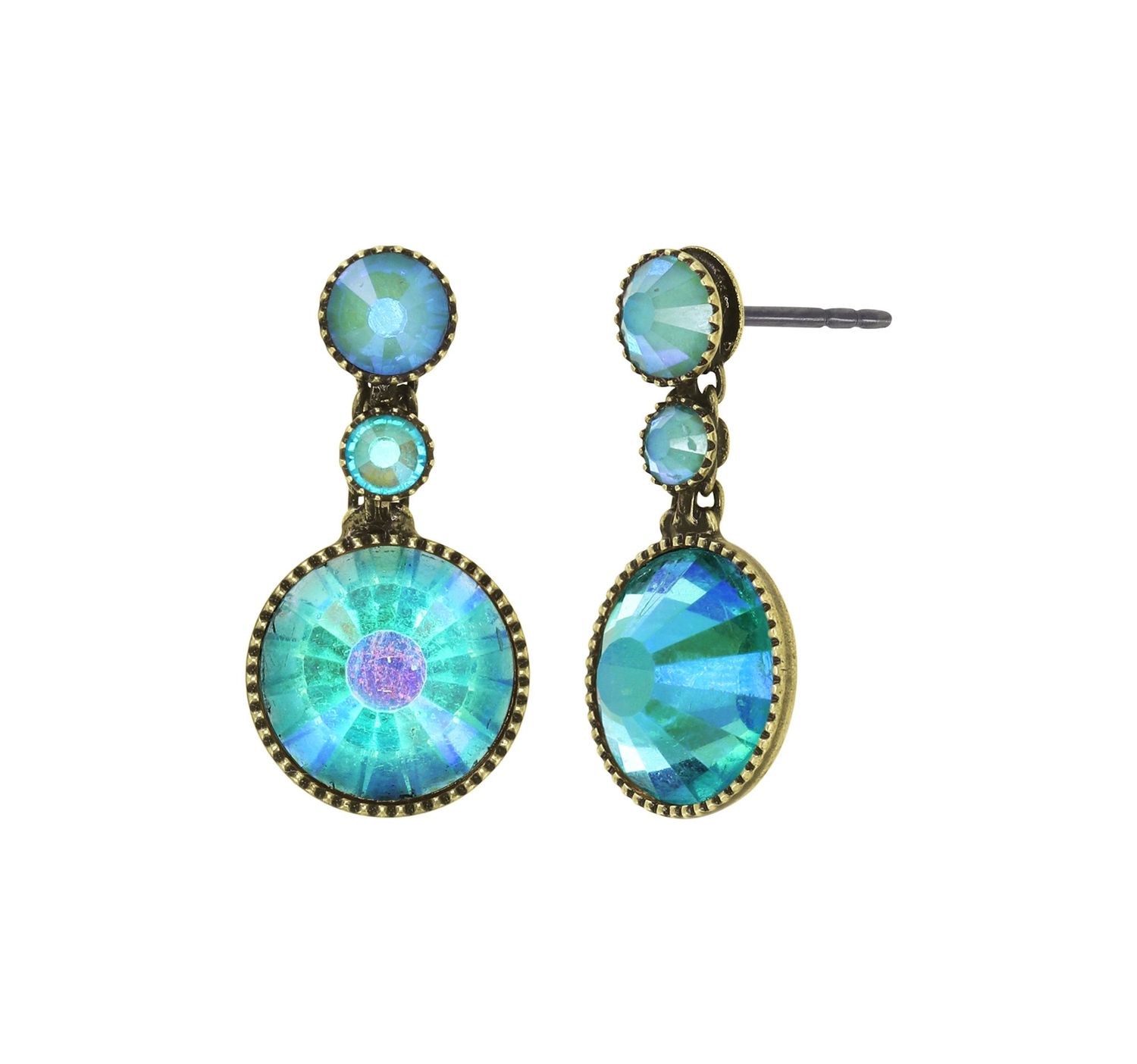 ​Konplott Ohrringe "Water Cascade Glam" grün