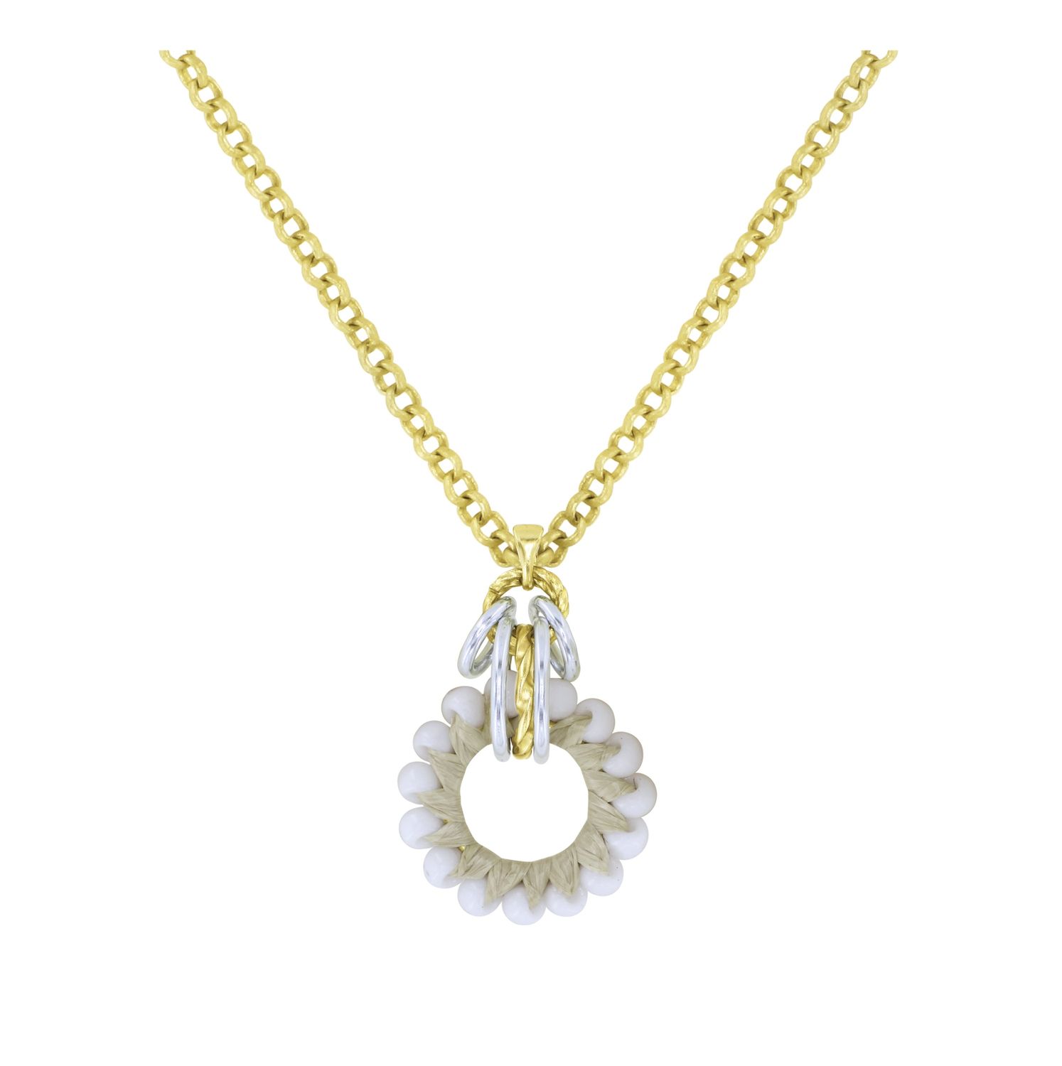 Konplott Kette "Kaleidotropical" white