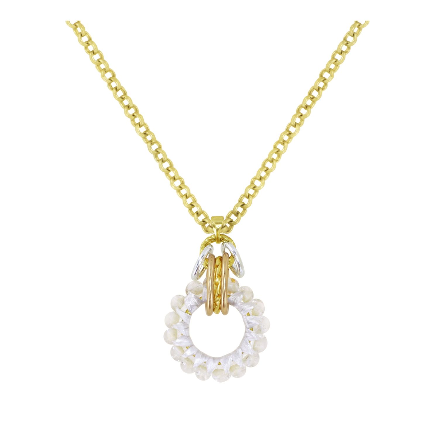 ​Konplott Kette "Kaleidotropical" white