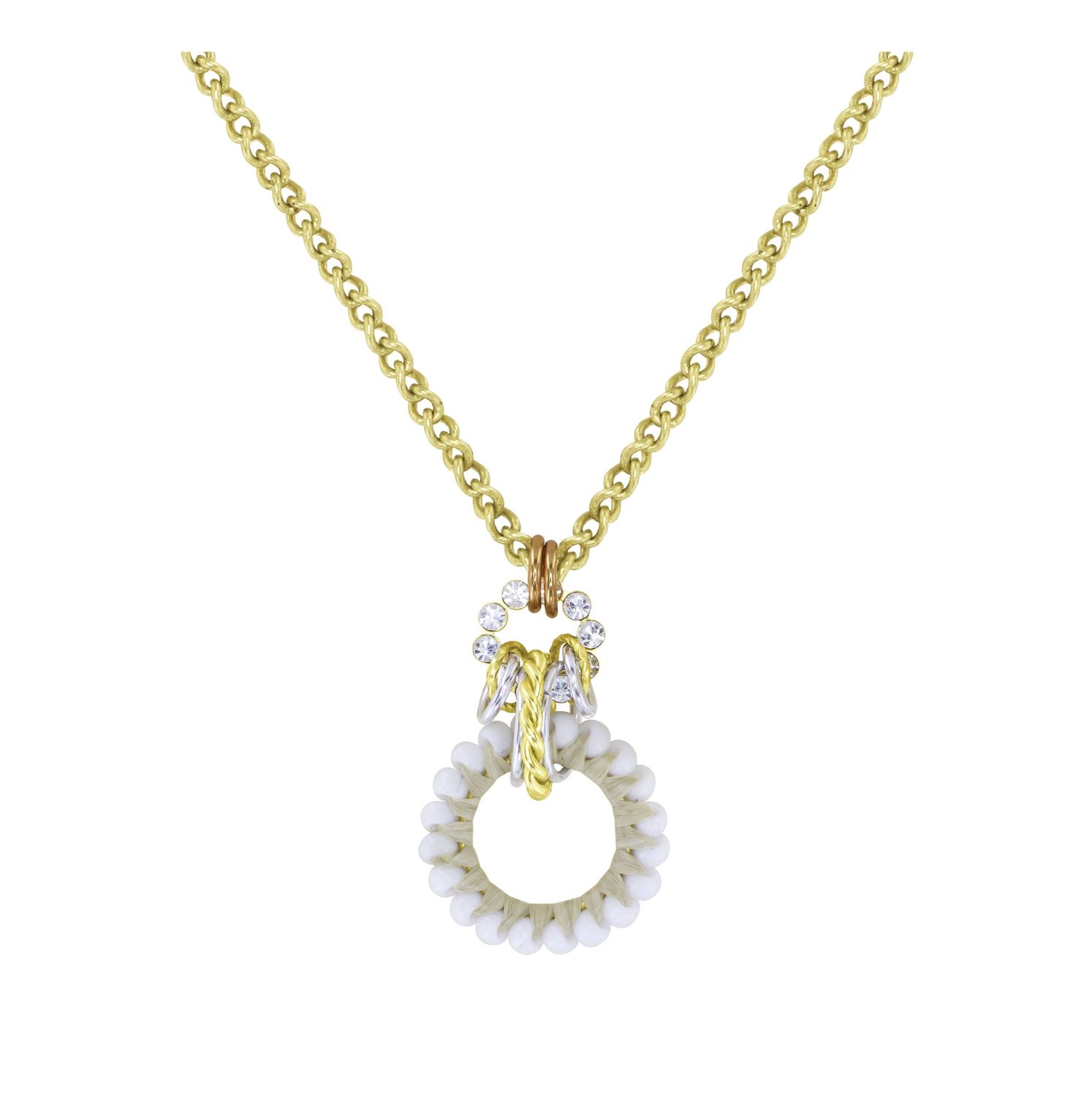 ​Konplott Kette "Kaleidotropical" white