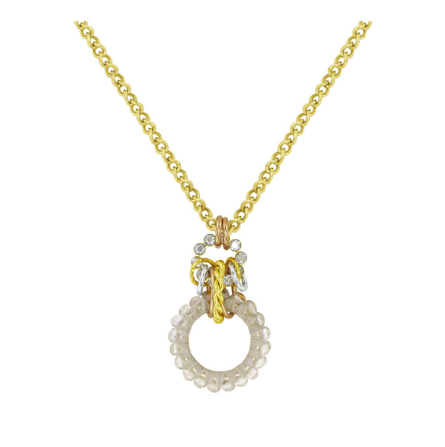 ​Konplott Kette "Kaleidotropical" white