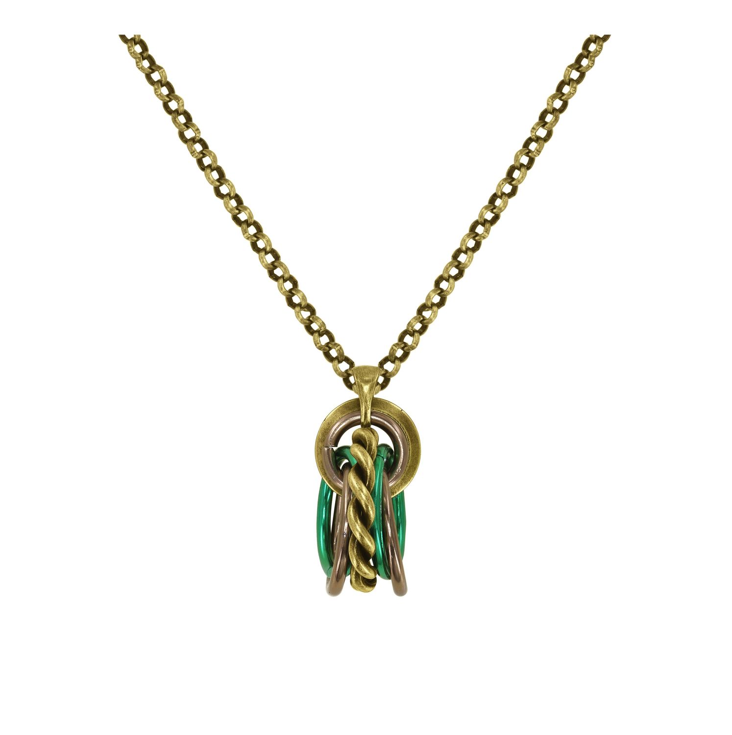 ​Konplott Kette "Kaleidotropical" brown/ green