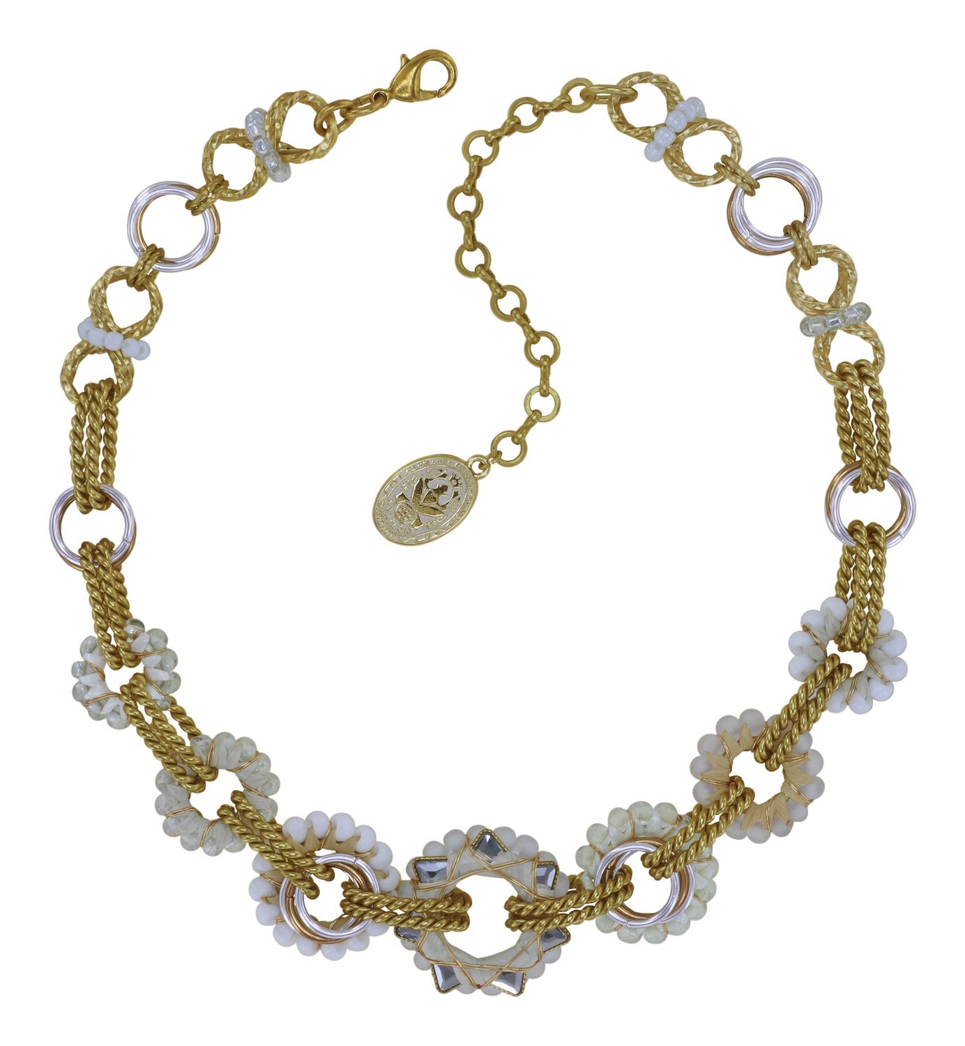 ​Konplott Kette "Kaleidotropical" white