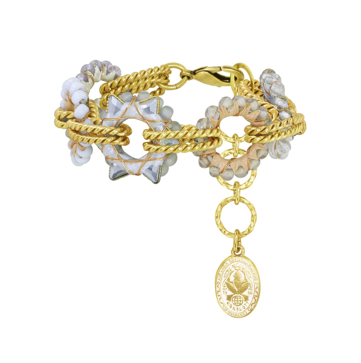 Konplott Armband "Kaleidotropical" white