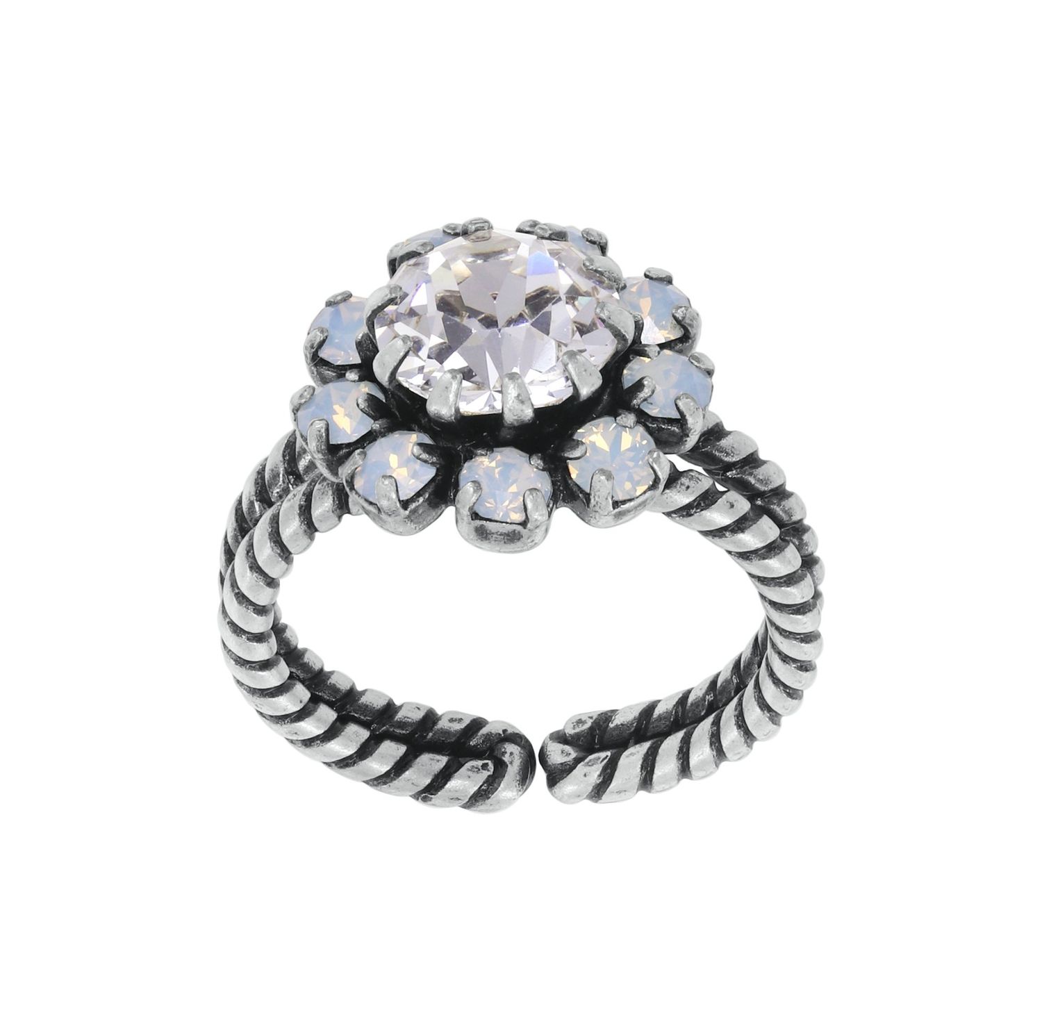 ​Konplott Ring "Artdecode" weiß