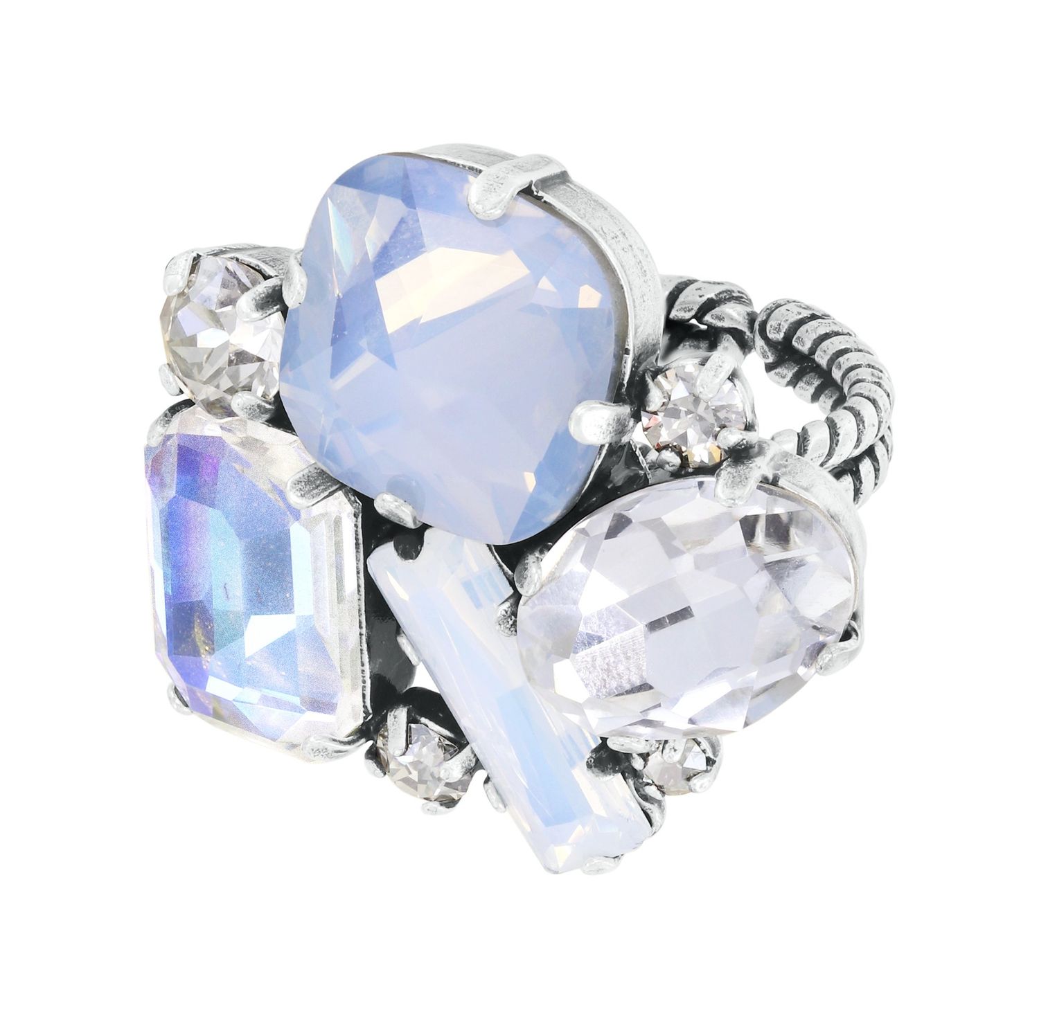 ​Konplott Ring "Artdecode" weiß