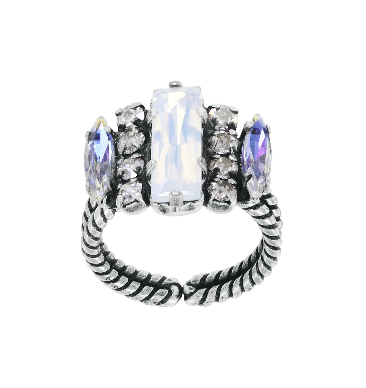 ​Konplott Ring "Artdecode" weiß