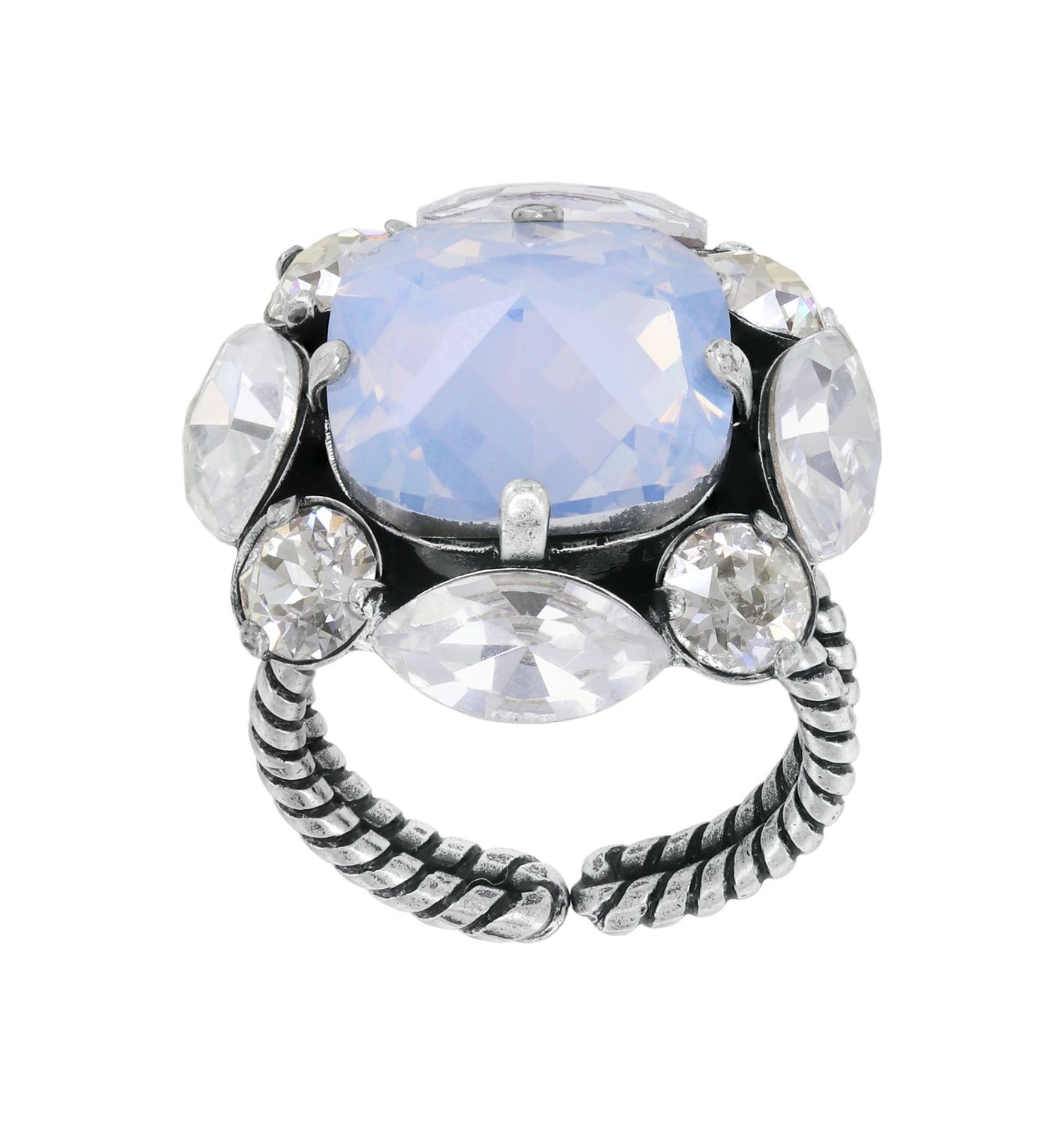 ​Konplott Ring "Artdecode" weiß