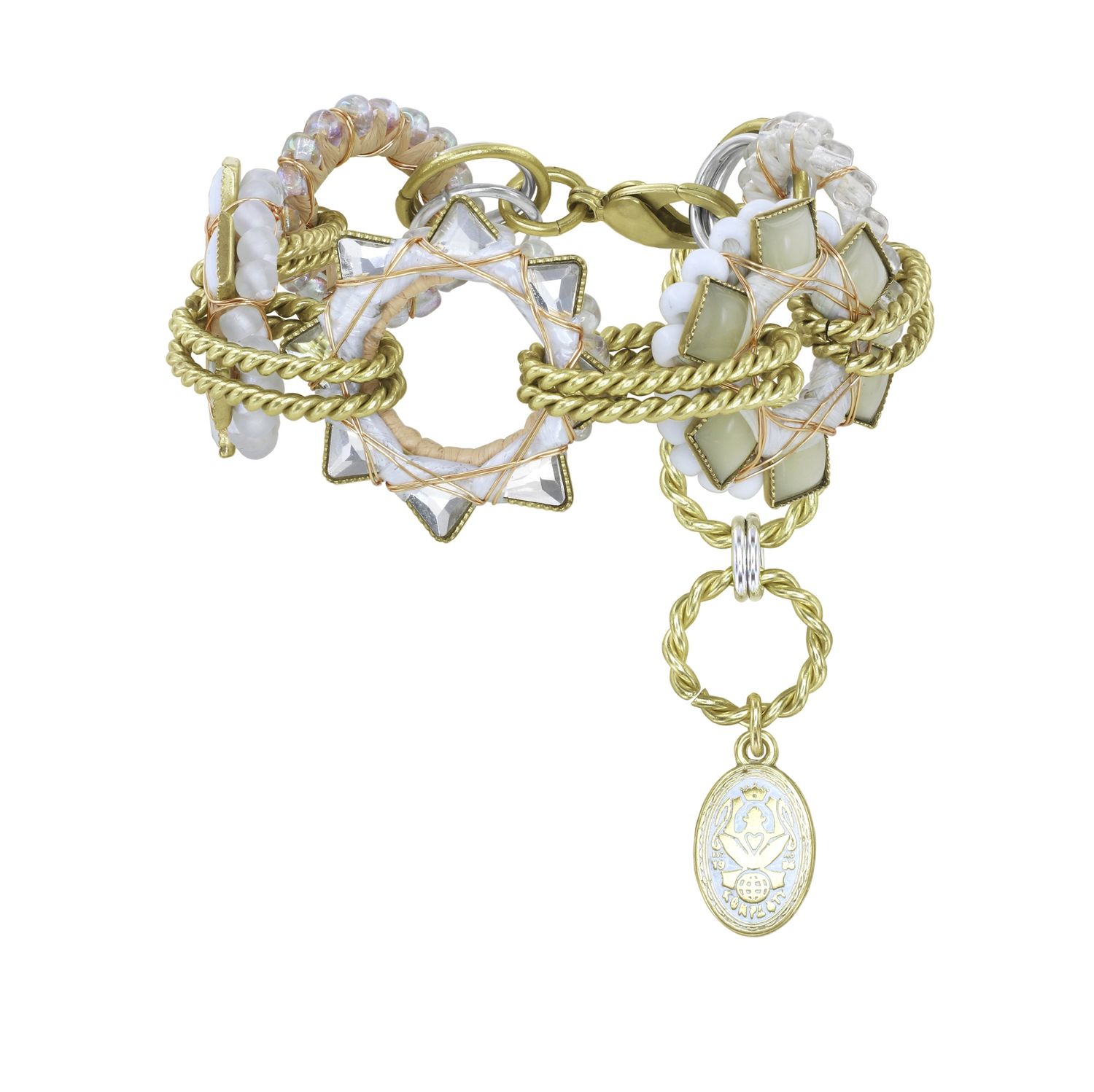 Konplott Armband "Kaleidotropical" white