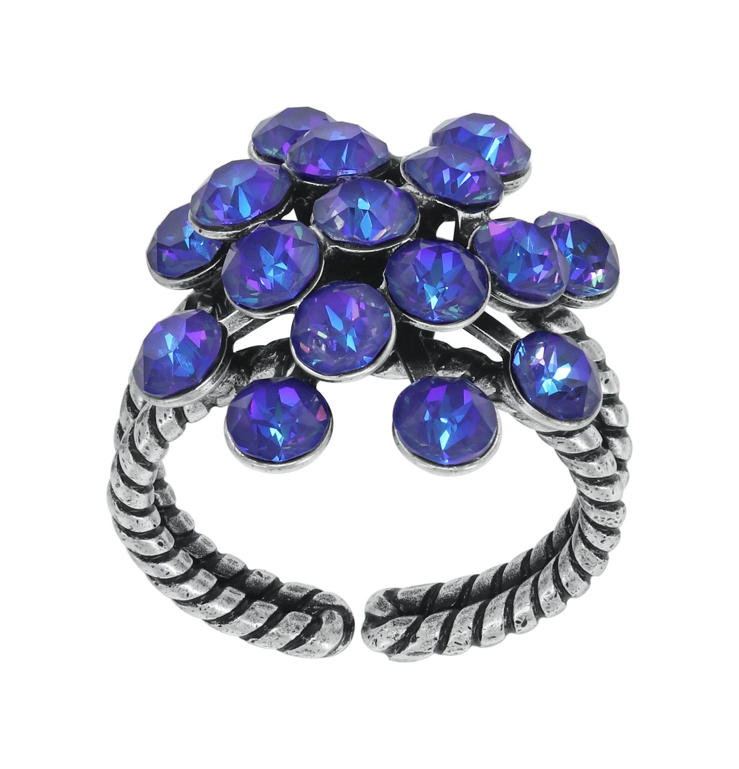 Konplott Ring "Magic Fireball" classic blue/lila