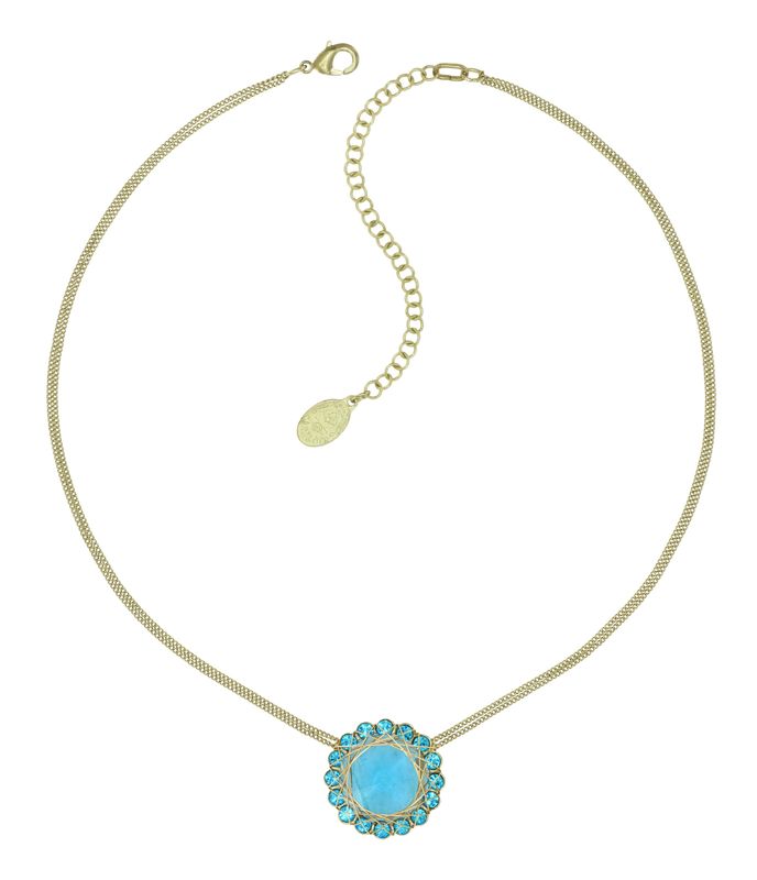 Konplott Kette Konplott Kette "70´s Circle" blue