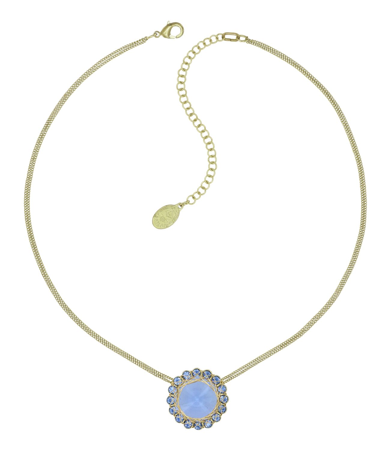 ​Konplott Kette "70´s Circle" light blue