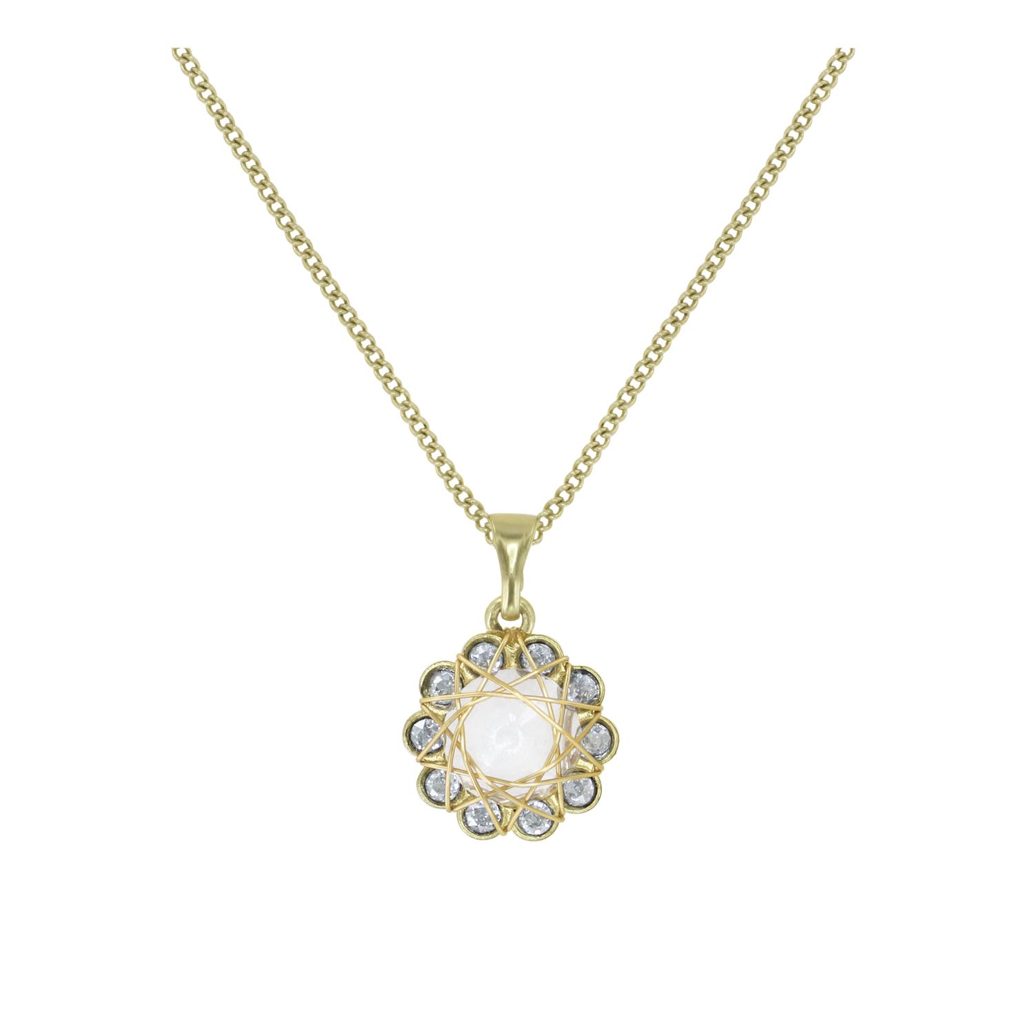 ​Konplott Kette "70´s Circle" weiß