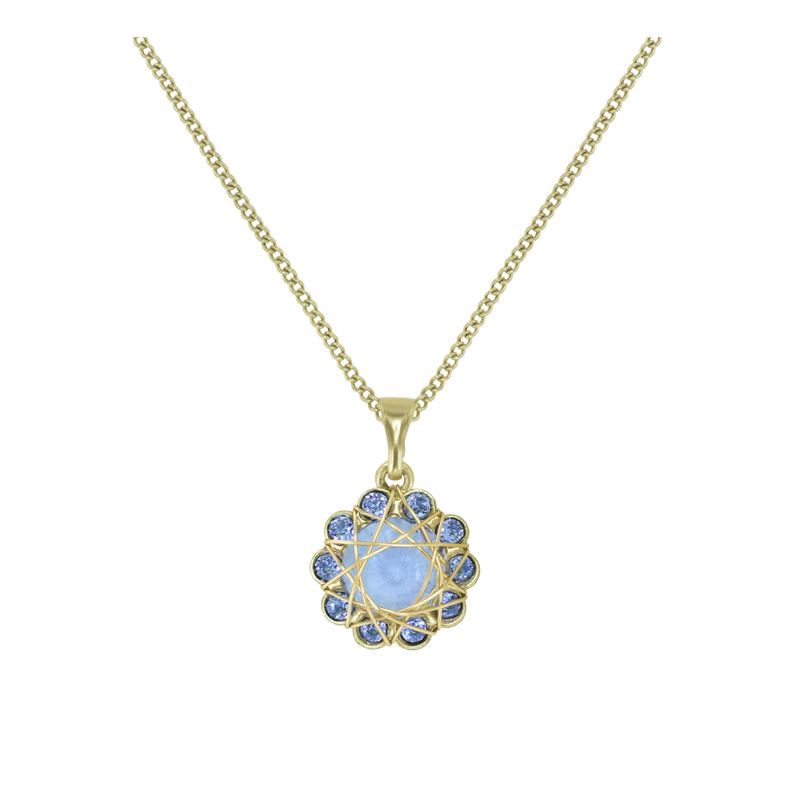 Konplott Kette Konplott Kette "70´s Circle" light blue