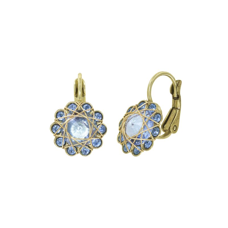 Konplott Ohrringe Konplott Ohrringe "70´s Circle" light blue