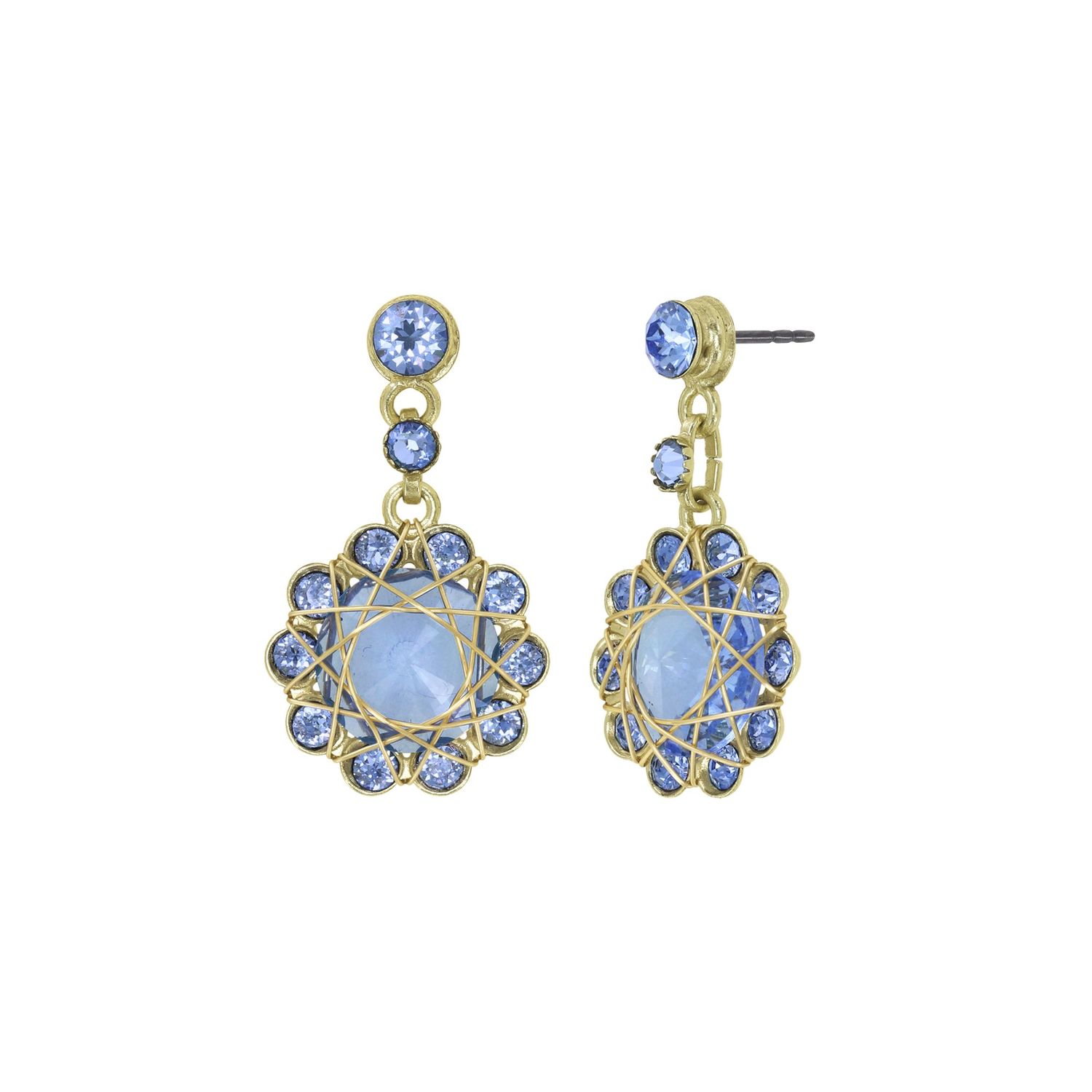 ​Konplott Ohrringe "70´s Circle" light blue