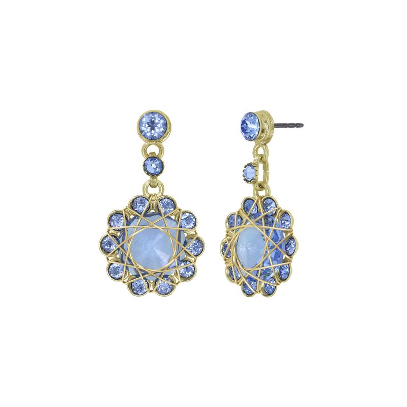 Konplott Ohrringe Konplott Ohrringe "70´s Circle" light blue
