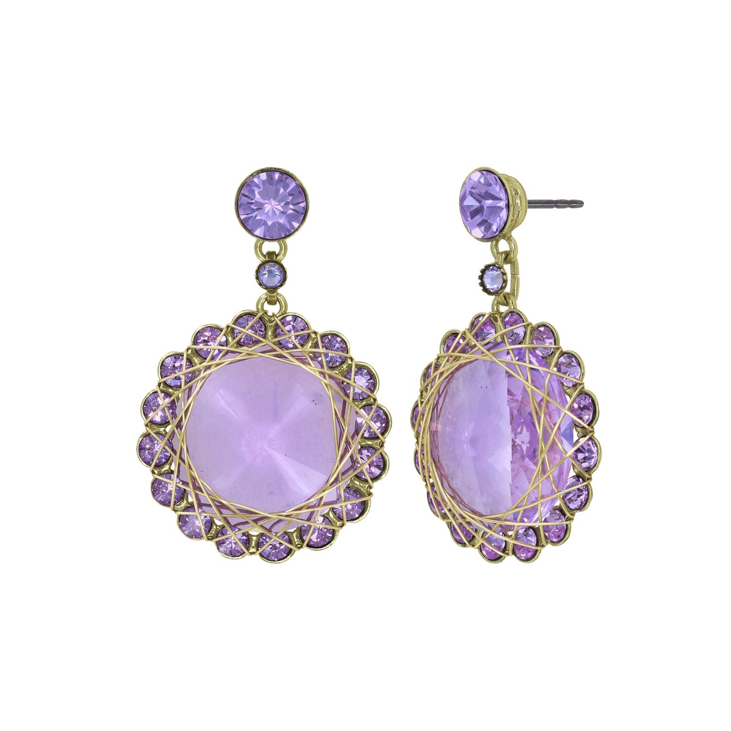 ​Konplott Ohrringe "70´s Circle" lila