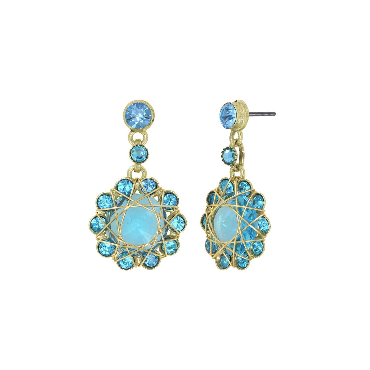 ​Konplott Ohrringe "70´s Circle" blue