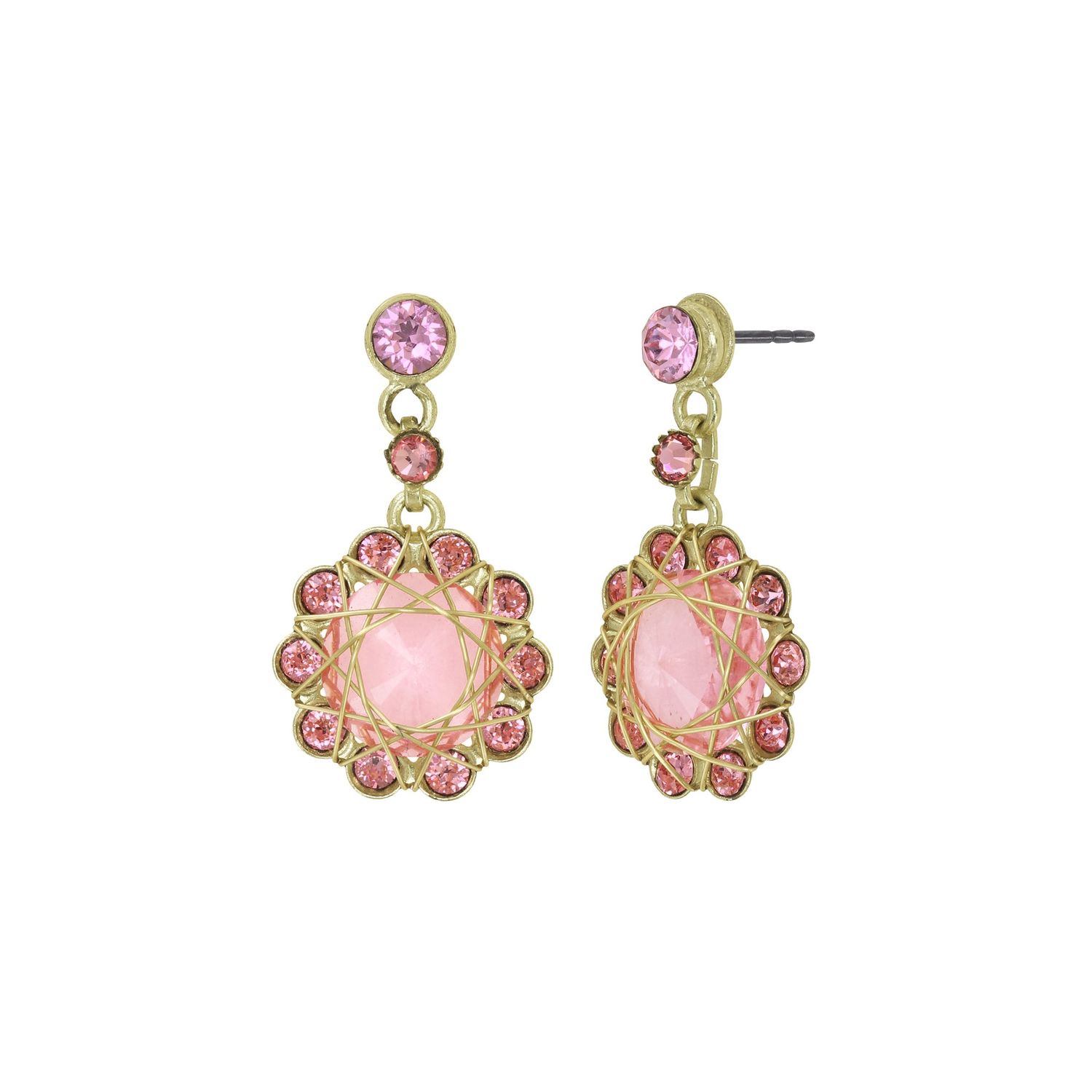 ​Konplott Ohrringe "70´s Circle" pink