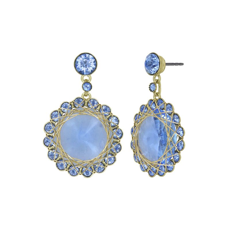 Konplott Ohrringe Konplott Ohrringe "70´s Circle" light blue