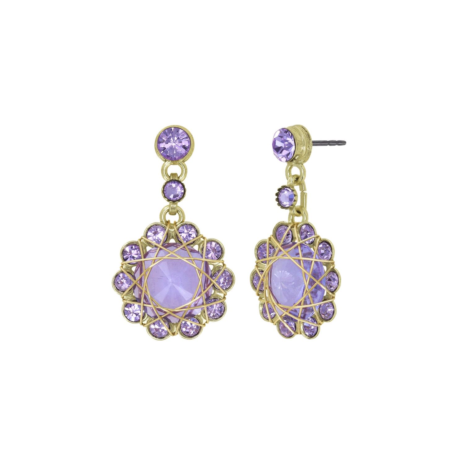 ​Konplott Ohrringe "70´s Circle" lila
