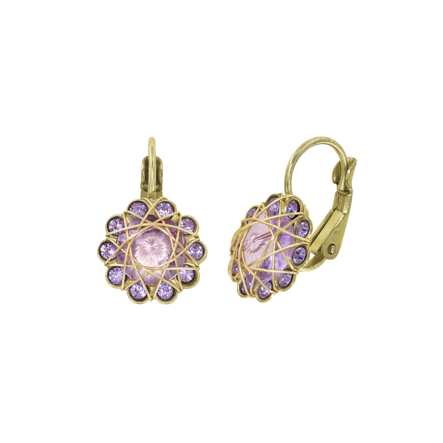 ​Konplott Ohrringe "70´s Circle" lila