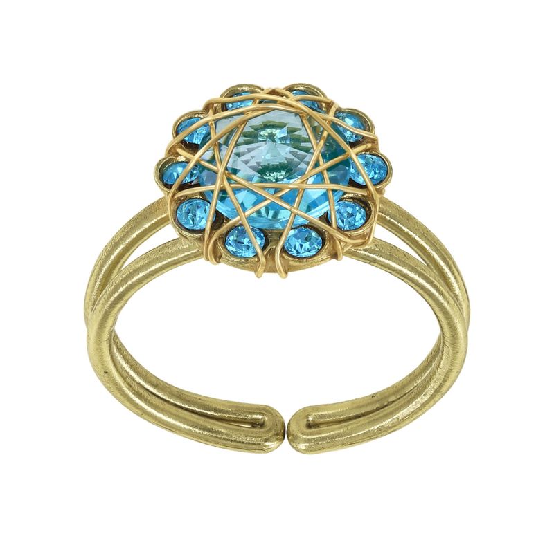 Konplott Ring Konplott Ring "70´s Circle" blue