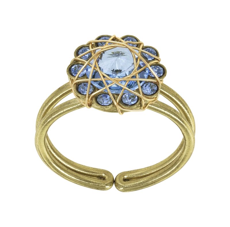 Konplott Ring Konplott Ring "70´s Circle" light blue