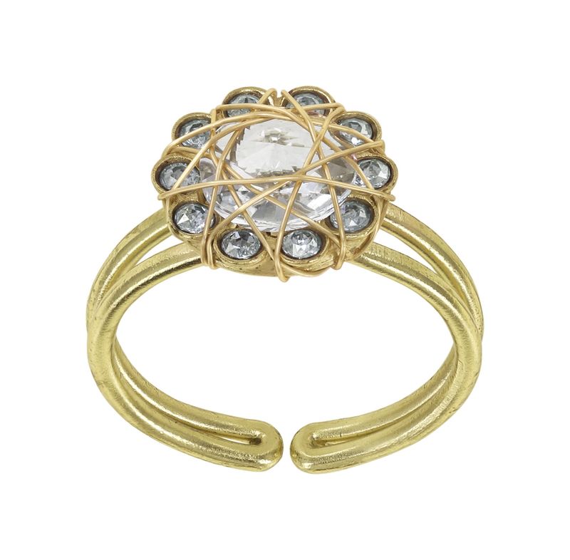 Konplott Ring Konplott Ring "70's Circle" weiß