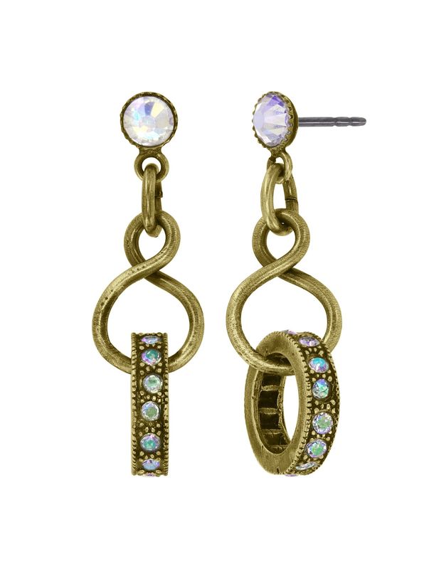 Konplott Ohrringe Konplott Ohrringe "Rings & Rhythm" brass light antik brass