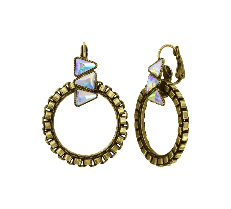 Konplott Ohrringe Konplott Ohrringe "Rings & Rhythm" brass light antik brass