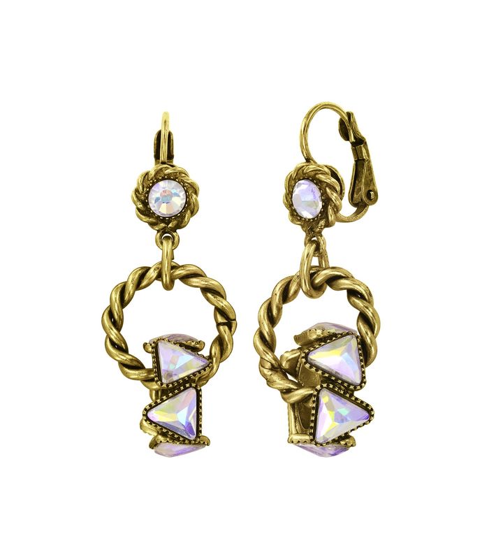 Konplott Ohrringe Konplott Ohrringe "Rings & Rhythm" brass light antik brass