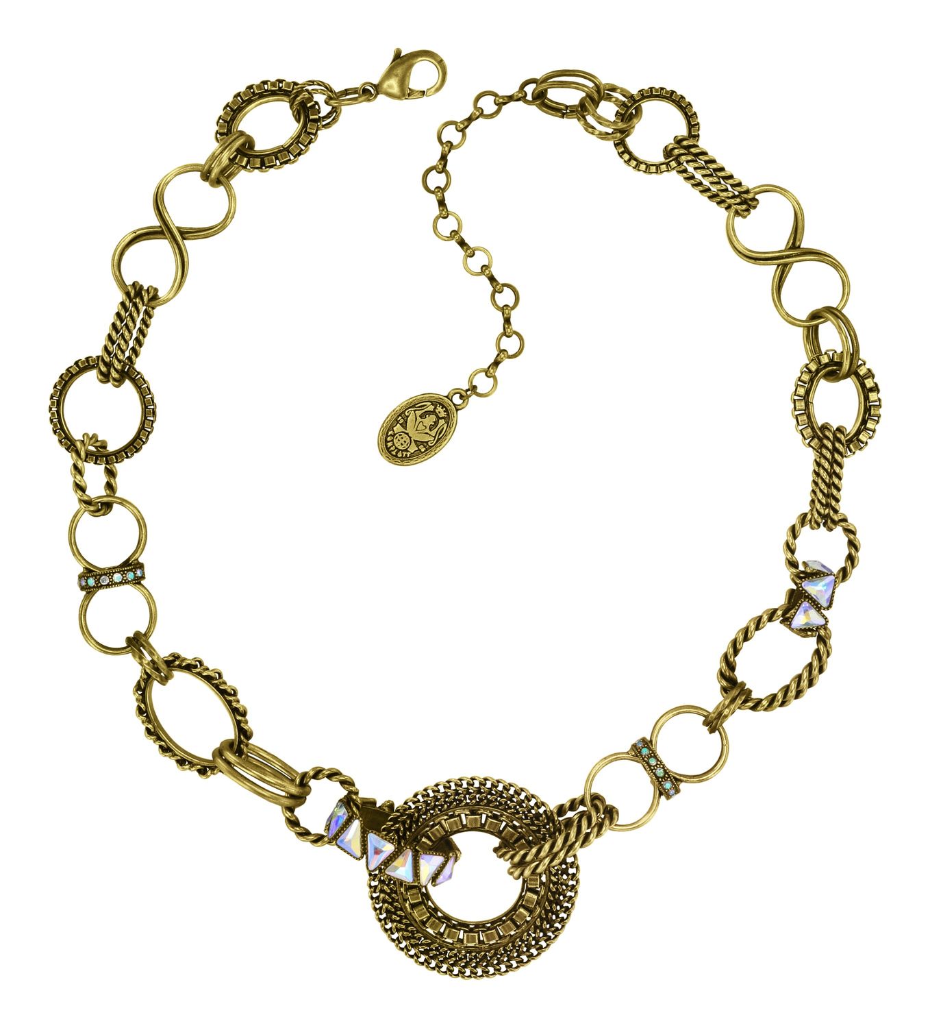 ​Konplott Kette "Rings & Rhythm" brass light antik brass