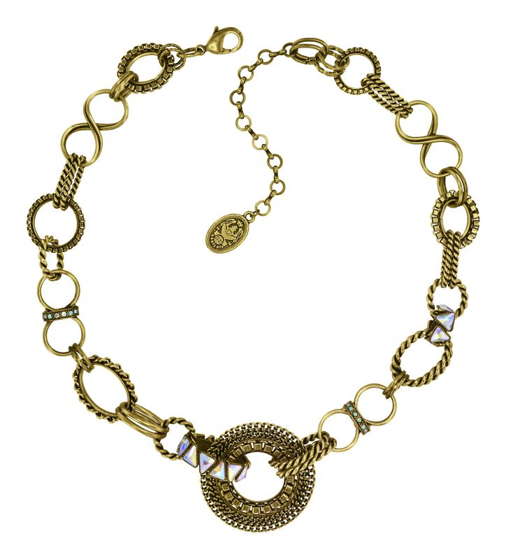 Konplott Kette Konplott Kette "Rings & Rhythm" brass light antik brass
